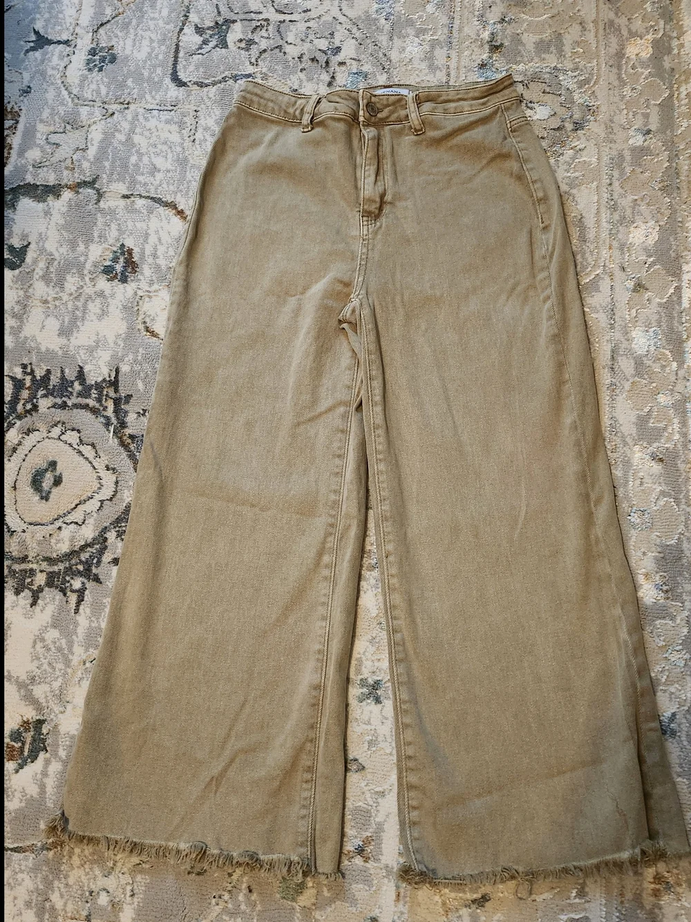 Zenana Khaki High-Rise Jeans